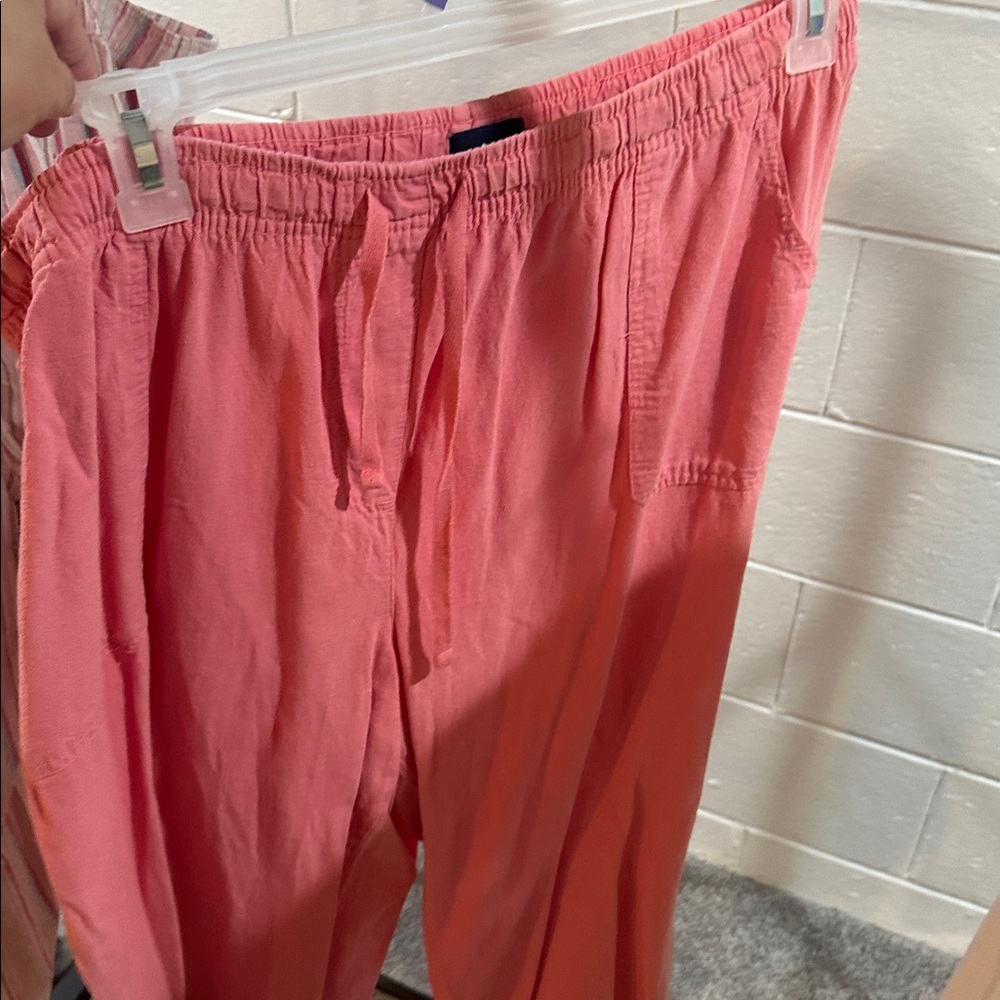 Basic Editions Coral Drawstring Pants